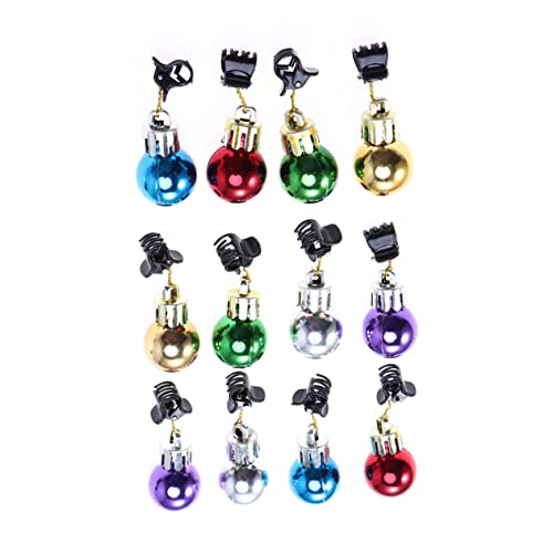 HAPINARY 12 Stück Bartclips Mit Weihnachtskugeln Weihnachts-dekoration Bartschmuck Weihnachtsmann-bartclips von HAPINARY