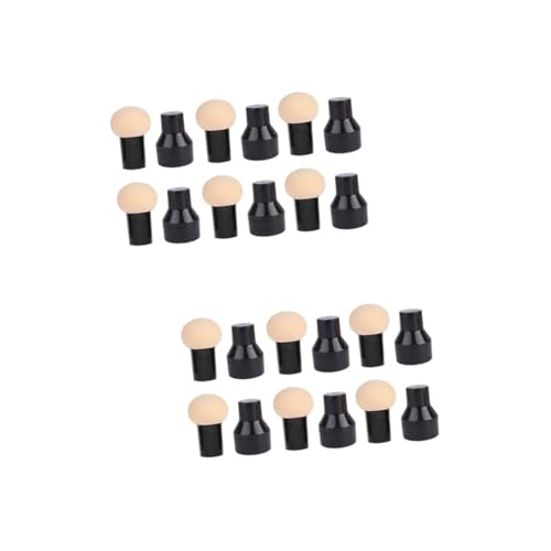 HAPINARY 12 Stück Pilzkopf Nass Trocken Anwendung Puff Makeup Puff Mädchen Kosmetik Puderquaste Makeup Foundation Puff Beauty Supply Makeup Pad Liquid Foundation Puff Powder von HAPINARY