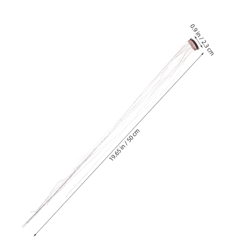 HAPINARY 12stücke Glatte Haarverlängerungen Synthetische Haarverlängerungen Mit Glitzerndem Lametta-schmuck Glattes Haarteil Clip-haarverlängerungen Für Frauen Für Party-events von HAPINARY