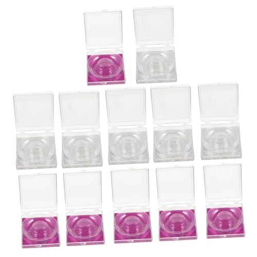 HAPINARY 12pc Platz Falsche Wimpern Set Lash Lagerung Box Glänzende Boden Karten Licht Kunststoff Material Wimpern Organizer Fall von HAPINARY