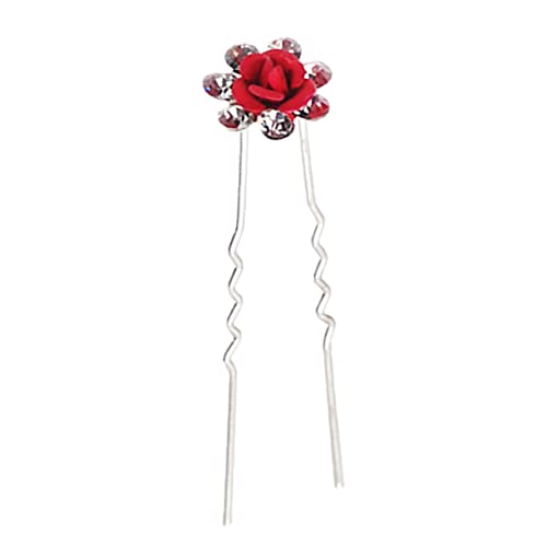 HAPINARY 12St Perlendekor Braut- Blumenkopfschmuck Haarnadel Haarklammer Haarspangen für Frauen Haarspangen in U-Form Koreanische Version Haarschmuck Silberschmuck Kopfbedeckung Fräulein von HAPINARY