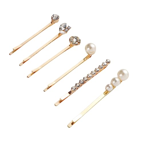 HAPINARY 12 Stück Perlen-haarspangen Mit Strasssteinen Seitliche Damen-haarspangen Einfach Zu Befestigen von HAPINARY