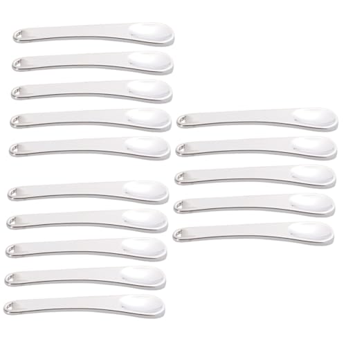 HAPINARY 3 Sets Metall-make-up-spatel Beauty Scoop Mini-make-up-löffel Für Gesichtskosmetik Silber Für Die Anwendung in Der Hautpflege 5 Stück * 3 von HAPINARY
