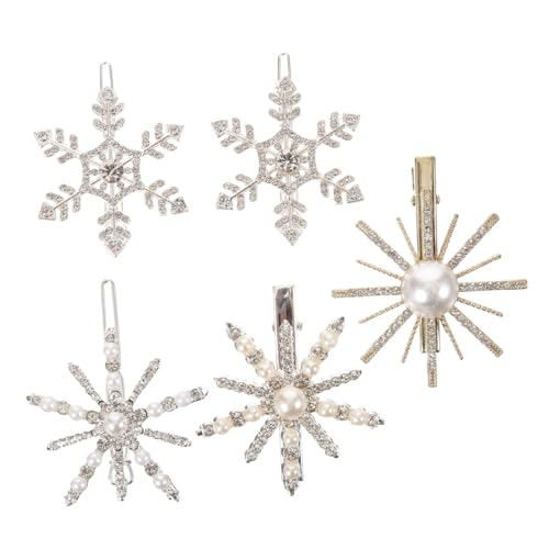 HAPINARY 3er-set Haarschmuck Für Damen Weihnachtliche Haarspangen 5 Stück X 3 Zufälliger Stil von HAPINARY
