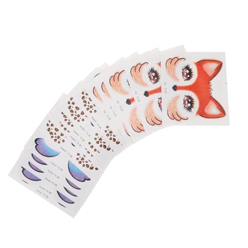 HAPINARY 15stücke Kawaii-tieraufkleber Mit Giraffe Und Einhorn-motiven Glitzernde Gesichtsaufkleber Für Junge Mädchen Cartoon-aufkleber Zum Basteln Partyspielzeug Für Jungen Und von HAPINARY