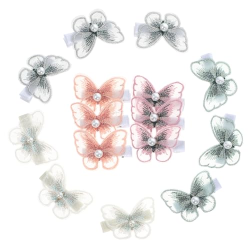 HAPINARY 15stücke Teiliges Schmetterling Haarklammern Für Damen Dekorative Haarspangen Mit Perlen Leichte Rutschfeste Clips Für Hochzeiten Partys Und Fotoshootings Orange Weiß Grün von HAPINARY