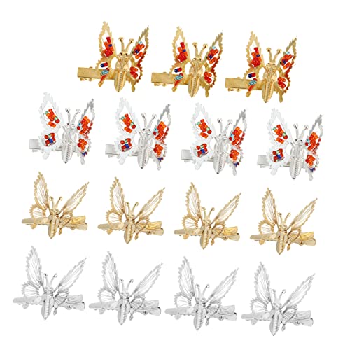 HAPINARY 15 Stücke Metall Hohl Schmetterlinge Haarnadel Frauen Mädchen Haarspangen Haar Clips Charme Schönheit von HAPINARY