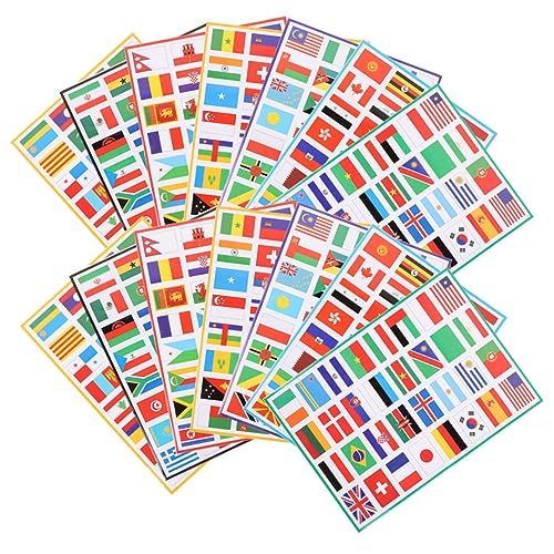 HAPINARY 16blätter Flaggenaufkleber Für Sportevents Länderflaggen Gesichtsaufkleber Abnehmbare Und Hautfreundliche Sticker Für Internationale Wettkämpfe Und Partys von HAPINARY