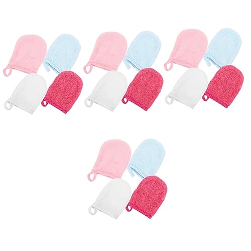 HAPINARY 16 Stk Reinigung Der Fingerspitzen Peeling-gesichtspeeling Make-up-entferner-tuch Abschminktücher Mikrofaserhandschuh Peeling-handschuhe Für Das Gesicht Handtücher Superfeine Faser von HAPINARY