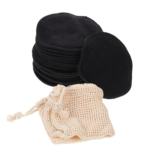 HAPINARY 16 Stück Teiliges Wiederverwendbare Bambusfaser Gesichtsreinigungspads Sanfte Makeup Entfernung Waschbare Abschminkpads mit Netzbeutel Kompakt für Mischhaut und Fettige Haut von HAPINARY