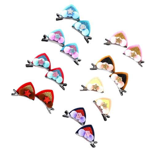 HAPINARY 16pcs Kinder Katze Ohr Haarnadel Glitter Haarnadel Ornament Süße Katze Ohr Kopfschmuck Für Mädchen von HAPINARY