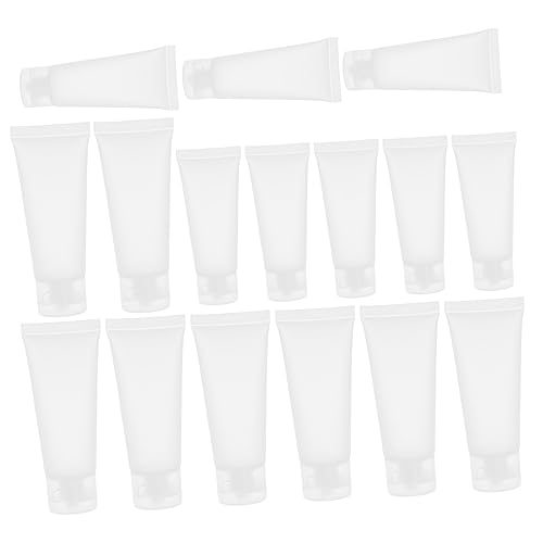 HAPINARY 16stücke Nachfüllbare Quetschflasche Für Kosmetik Mattierte Transparente Reisebehälter Für Shampoo Lotion Handcreme Und Mehr von HAPINARY