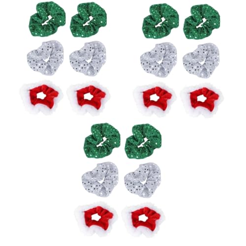 HAPINARY 18 Stk Pailletten-haargummi Haargummis Für Damen Haarbänder Für Damen Haarschmuck Für Weihnachtshaargummi Elastischer Pferdeschwanzhalter Für Weihnachten Haargummis Aus Samt von HAPINARY