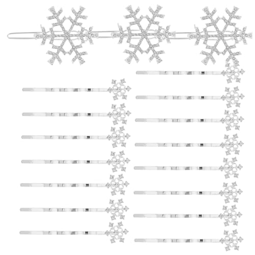 HAPINARY 18 Stück Haarspangen Mit Strass Aus Legierung Schneeflocken Haar-accessoires Für Mädchen von HAPINARY