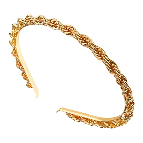 HAPINARY Luxuriöses Retro-haarband Aus Metall Für Damen Modisches Stirnband Geflochten Geeignet Für Partys Abschlussbälle Kirchenhochzeiten Picknicks Den Alltag von HAPINARY