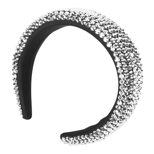 HAPINARY Mode Frauen Breites Stirnband Kopfschmuck Strass Braut Kopfschmuck Pailletten Haar Zubehör HAPINARY Mode Frauen Breites Stirnband Kopfschmuck Strass Braut Kopfschmuck Pailletten Haar Zubehör von HAPINARY