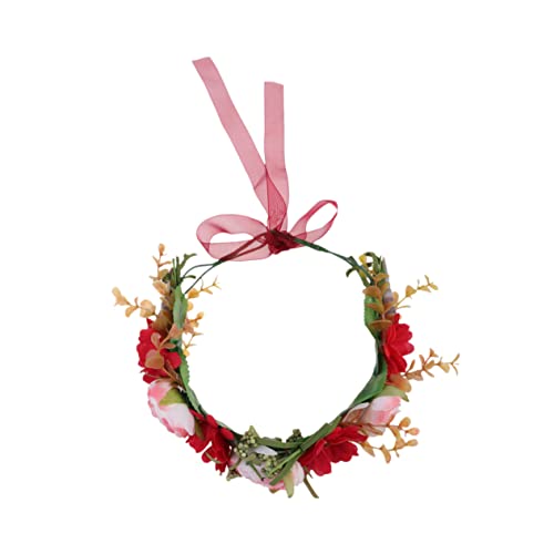 HAPINARY 1 Stück Blumenstirnband Braut Simulation Kopfbedeckung Hochzeitshaarschmuck Party-haarreif Deko Blume Für Fotoshootings von HAPINARY