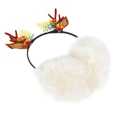 HAPINARY Geweih-stirnband-ohrenschützer Plüsch-ohrenwärmer Winter-ohrenschutz Für Erwachsene Bequemer Tragekomfort von HAPINARY