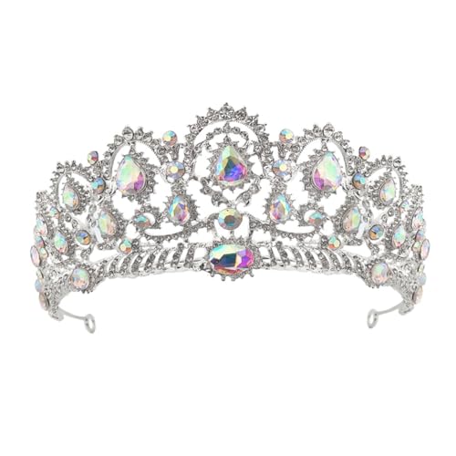 HAPINARY Hochzeit Tiara Mit Strass Modischer Krone Stirnband Kopfschmuck Für Braut Edles Design Langlebiges Material von HAPINARY