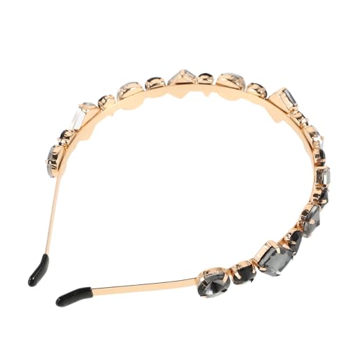 HAPINARY 1Stk Mode-Stirnband lockig Pferdeschwanz Sonnenbrille Strass-Haarspangen für Frauen Braut Stirnband haarschmuck elegant bescherung modischer Haarreif Haarreifen aus Strass Black von HAPINARY