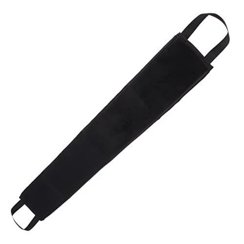 HAPINARY 1Stk Scheuerstreifen langes Duschtuch Badetuch Körperbürste Handtuch Badehandschuh exfoliating towel duschschrubber flauschige handtücher Rücken-Scrubber Bräunungsölstreifen Black von HAPINARY