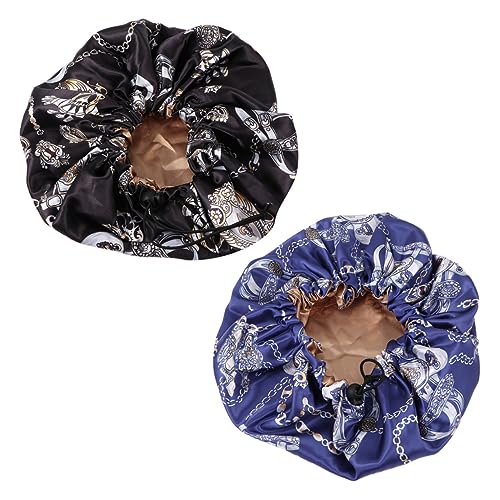 HAPINARY Doppelte Runde Duschhaube Für Damen Aus Polyester Material Strapazierfähig Und Angenehm Zu Tragen Schutz Bei Duschen von HAPINARY