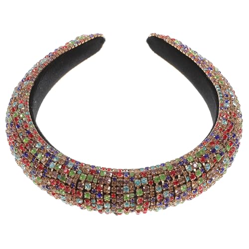 HAPINARY Haarreif Mit Strasssteinen Breites Haar-accessoire Für Damen Mit Flanell Überzogenes Schwamm-stirnband Modisches Haar-accessoire Für Mädchen Für Alltägliche Partys von HAPINARY