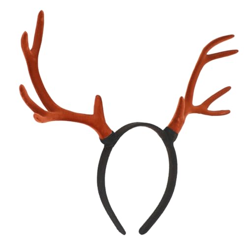HAPINARY Geweih Stirnband Für Weihnachtsfeiern Lustiges Kopfbedeckung Accessoire Dekoratives Haarband Für Festtagsparty von HAPINARY