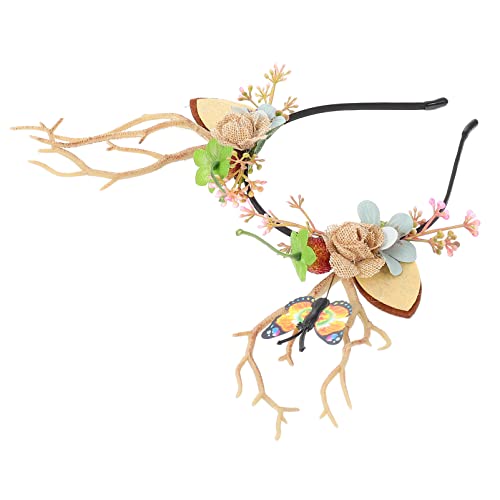 HAPINARY 1stück Weihnachts-haarreif Mit Zarten Antlers Festliche Kopfbedeckung Für Mädchen Und Erwachsene Für Weihnachten Kostümpartys Und Festliche Anlässe von HAPINARY