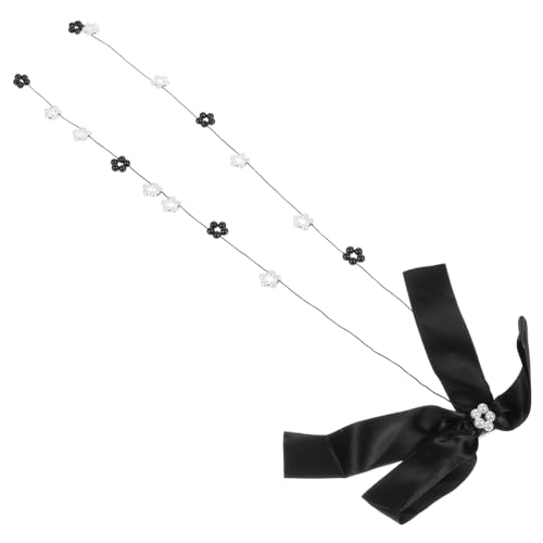 HAPINARY Haarspange Mit Schleife Und Fransen Seitliche Eisenhaarnadel Damenkopfschmuck Für Frauen Und Mädchen von HAPINARY