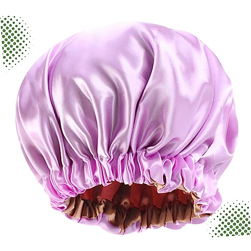 HAPINARY Damenkopftuch Schlafmütze Aus Satin Material Verstellbare Kopfbedeckung Für Nachtruhe Und Schutz Bequeme Zweilagige Mütze von HAPINARY