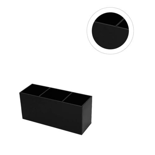 HAPINARY Aufbewahrungskoffer Für Make-up-pinsel Mit Drei Fächern Acryl-make-up-organizer Desktop-displaybox Für Pinsel Creme Lippenstift Bürobedarf von HAPINARY