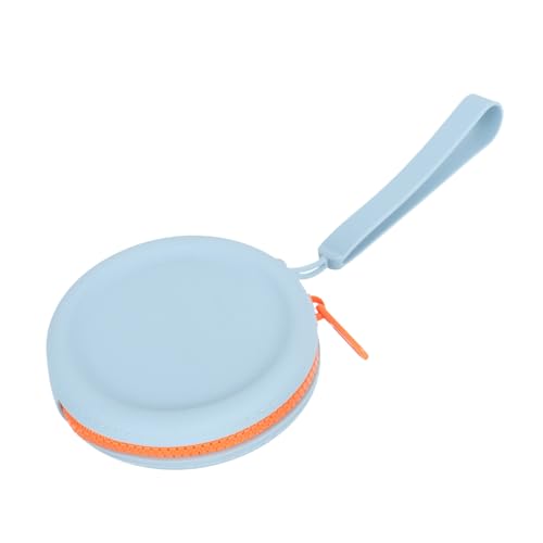 HAPINARY Aufbewahrungstasche Aus Silikon Runder Form Münzaufbewahrungstasche Leicht Tragbar Reißverschlussdesign Für Schmuck Wertsachen Geld von HAPINARY