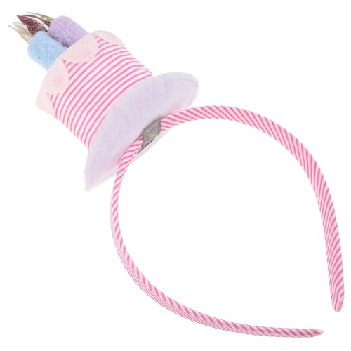 HAPINARY 1Stk Kerze Stirnband weihnachtsdeko Haar schmücken Requisiten Kopfbedeckung Baby Samt Rosa von HAPINARY