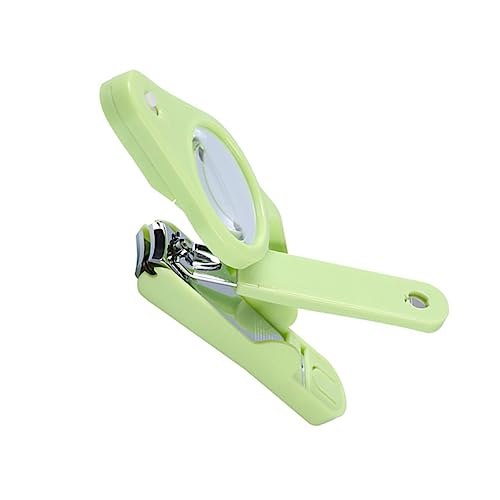 HAPINARY 1stk Nagelknipser Kleinkinder Nagelstäbchen Schermaschinen Draht Falsch Beleuchtet Finger Bausätze Magnete Trimmer Aufkleber Schere Glocke Griff Clipper Green Rostfreier Stahl von HAPINARY