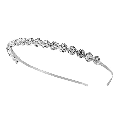 HAPINARY Blumenhaarband Mit Kristall Für Hochzeitshaarband Kopfschmuckzubehör Stirnband Für Brautschmuck Für Haare Elegantes Haaraccessoire von HAPINARY