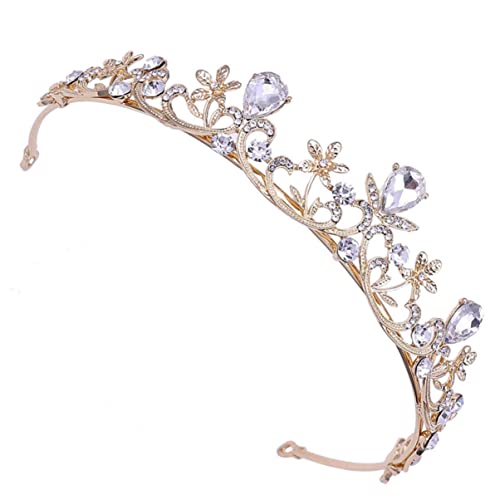 HAPINARY Kronenstirnband Mit Zarten Strasssteinen Dekoratives Haarband Für Frauen Und Mädchen Haarschmuck Für Anlässe von HAPINARY