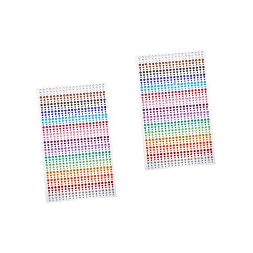 HAPINARY 2 Blätter Gesicht Aufkleber Edelstein Aufkleber Strass Kleber Für Augen Körper Dekorationen von HAPINARY