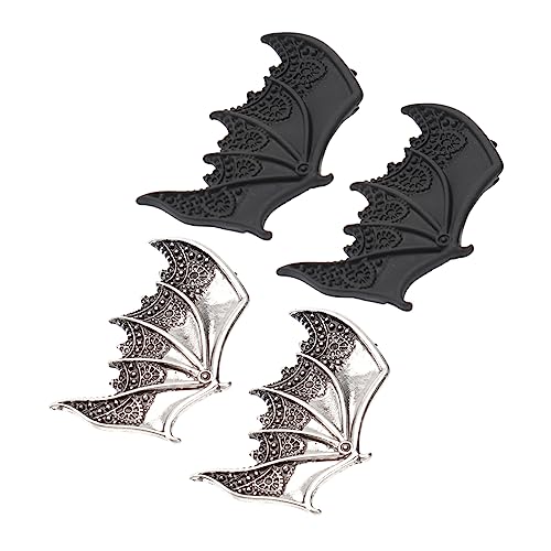 HAPINARY 2paare Teufelsflügel Haarspangen Für Halloween Gothic-fledermaus-haaraccessoires Punk-stil Haarklammern Für Kostüme Karneval Und Partys Und Antiksilber HAPINARY 2paare Teufelsflügel Haarspangen Für Halloween Gothic-fledermaus-haaraccessoires Punk-stil Haarklammern Für Kostüme Karneval Und Partys Und Antiksilber von HAPINARY