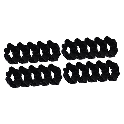 HAPINARY 20packungen Haargummis Für Dickes Haar Elastische Scrunchies Schwarz Für Damen Als Haaraccessoires Schonend Für Haare Knotenfrei Und Waschbar von HAPINARY