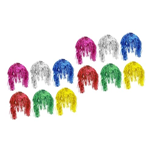 HAPINARY 12stücke Teiliges Glänzende Lametta-perücken Für Kostümpartys Schimmernde Cosplay-haarperücken Vielseitige Haar-accessoires Für Männer Und Frauen Für Feiern Und Maskeraden von HAPINARY