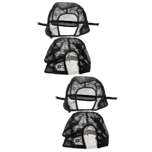 HAPINARY 2 Sets Lace Wig Caps Mesh Stretch Wig Cap Für Die Perückenherstellung Damen Elastic Wig Cap 2 Stück*2 von HAPINARY
