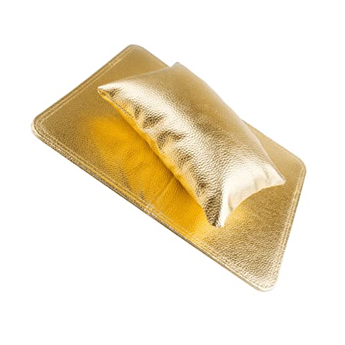 HAPINARY 2 Sets Nail Art Klappbare Handkissen Armlehne Für Nägel Nagel Armkissen Goldene Kissen Nagel Armlehnen Ständer Nail Art Handauflage Maniküre Handnagelmatte Armlehne Nail von HAPINARY