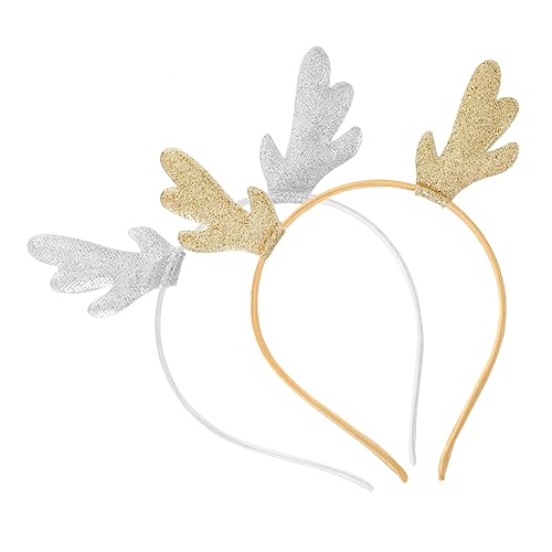 HAPINARY 2 Sets Neuartiges Design Haarband Weihnachtsgeweih Stirnband Für Party Und Bühnenauftritt 4 Stück * 2 von HAPINARY