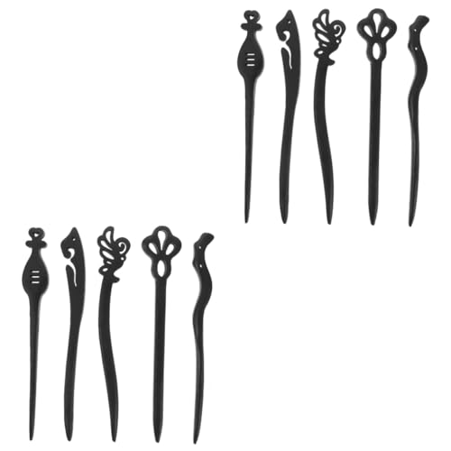 HAPINARY 2 Sets Retro Vintage Chinesischer Haarstab Eleganter Haarschmuck Für Frauen Haarstäbchen Für Haare 5 Stück * 2 von HAPINARY