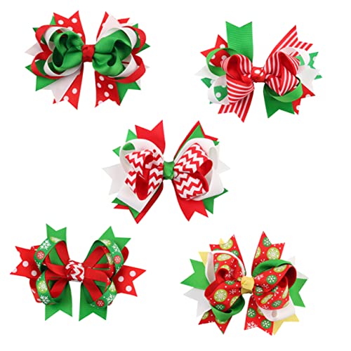 HAPINARY 10stücke Teiliges Bunter Weihnachts-haarspangen Mit Schleifen-design Festliche Haaraccessoires Für Frauen Und Mädchen Für Partys Und Cosplay von HAPINARY