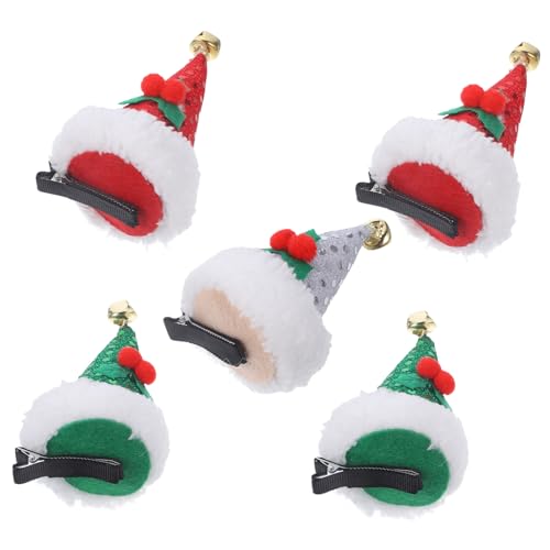 HAPINARY 10stücke Weihnachtsmütze Haarspangen Glitzernde Haarclips Rot Grün Und Silber Festliche Haarschmuck Für Mädchen Für Weihnachtsfeiern Und Festliche Anlässe von HAPINARY