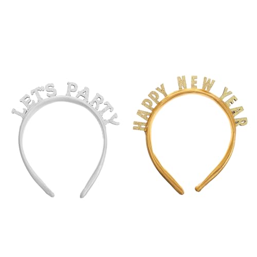 HAPINARY 2 Stück 2021 Frohes neues Stirnband weihnachtsdeko bilden Requisiten Kopfbedeckung von HAPINARY