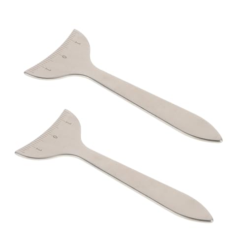 HAPINARY 2 Stück Augenwinkel Messwerkzeug Augenhöhlen Messlineal für Präzise Augenbrauen und Eyeliner Anwendung Augenabstandsmesser aus Langlebigem für Make Up Evaluierungen von HAPINARY