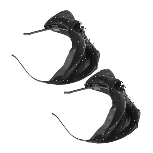 HAPINARY 2stücke Fascinator Stirnband Teeparty Hüte Netz Blumen Haarspange Vintage Fascinator Hut Cocktail Hut Kopfbedeckung Für Damen Und Mädchen Hochzeit von HAPINARY